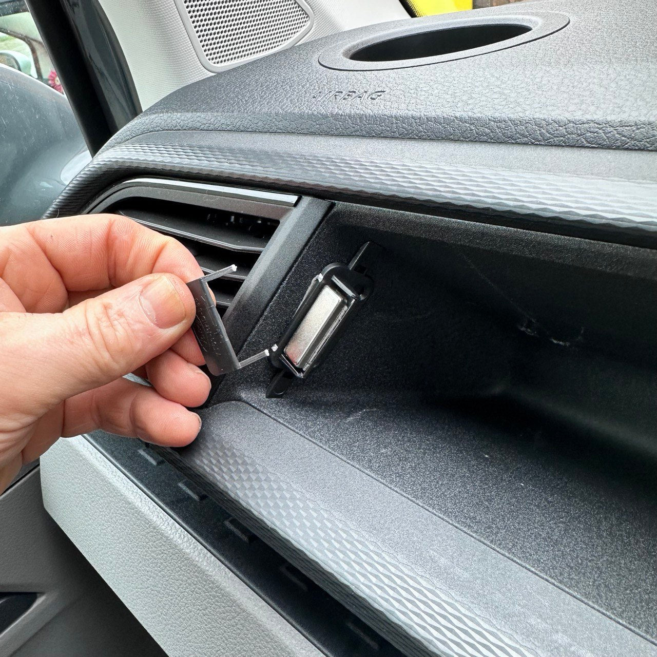 For VW T6.1 Glove Box Magnetic Lid/Cover Gloss Black – Van-X