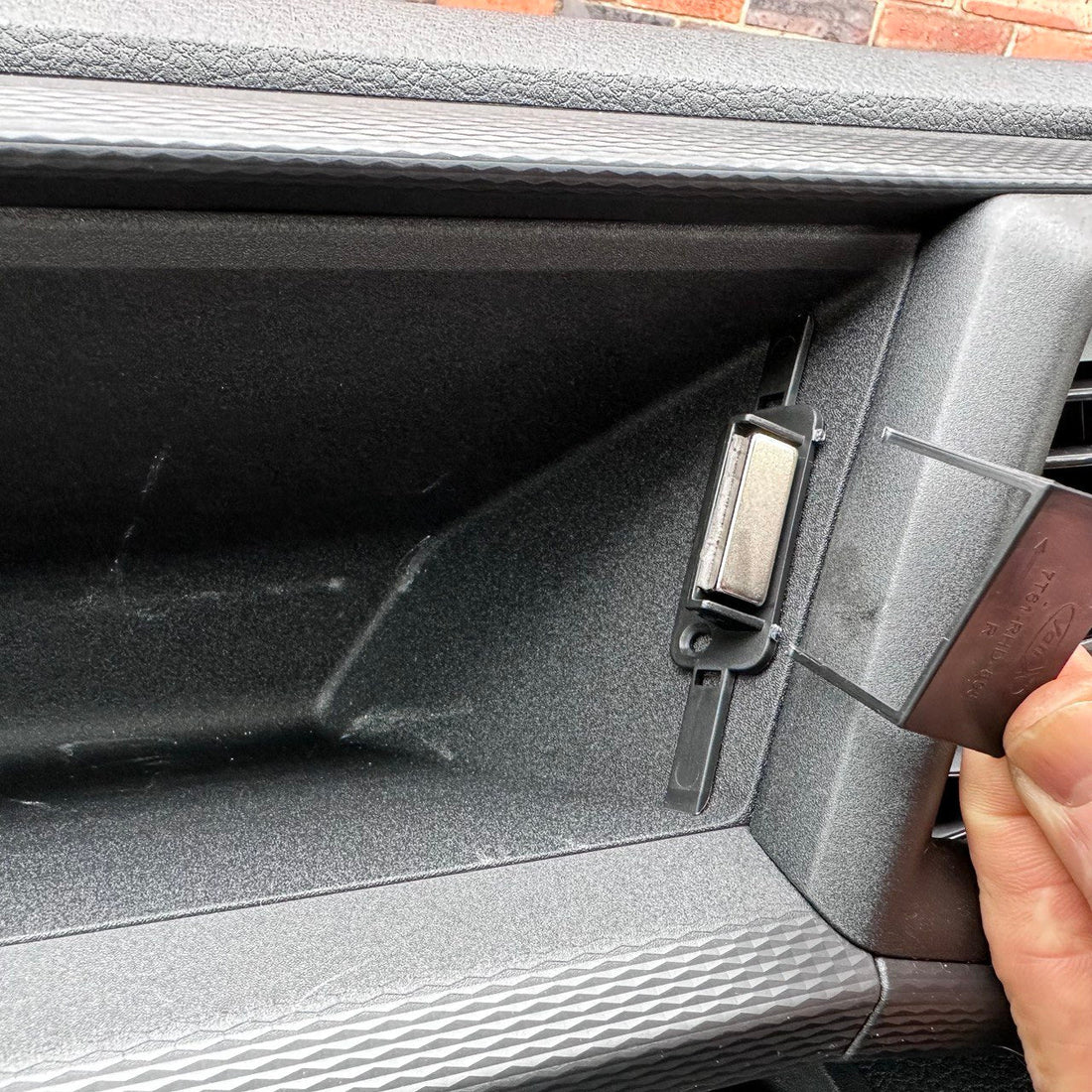 For VW T6.1 Glove Box Magnetic Lid/Cover Gloss Black – Van-X