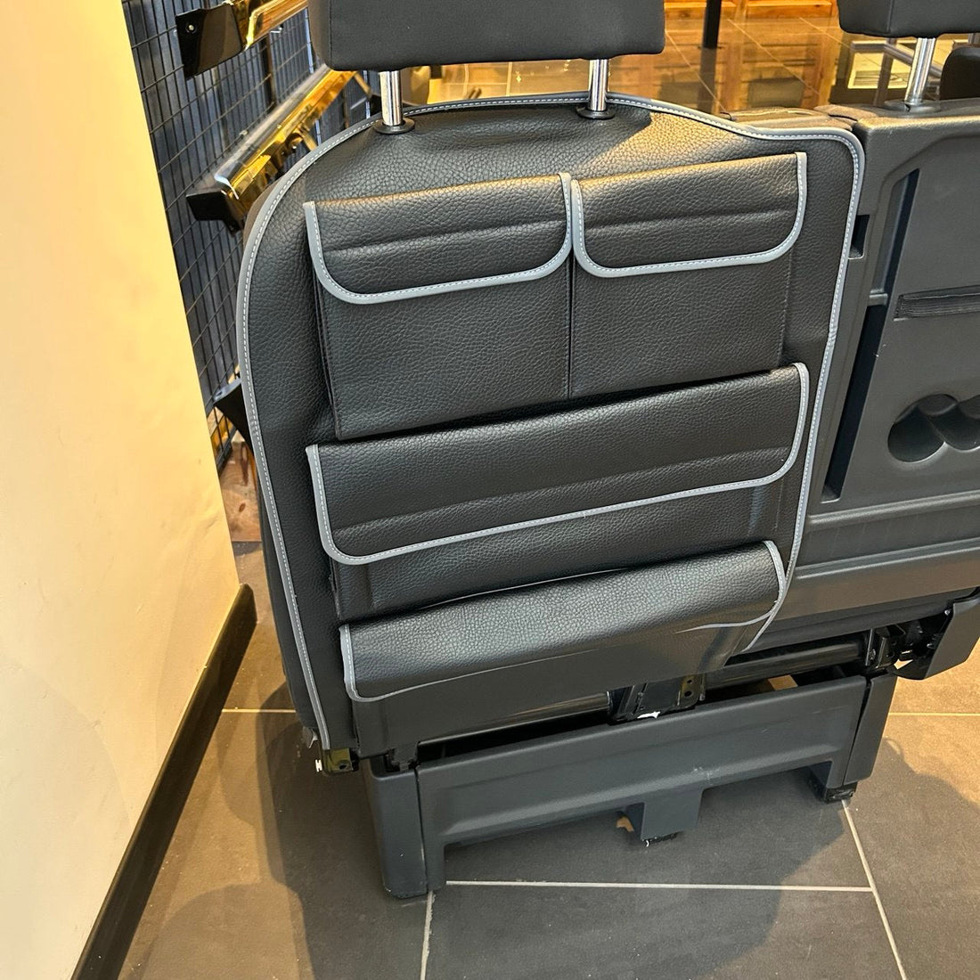 For VW Crafter New Shape Seat Organiser Bundle – Black Durable Storage Solution | Van-X