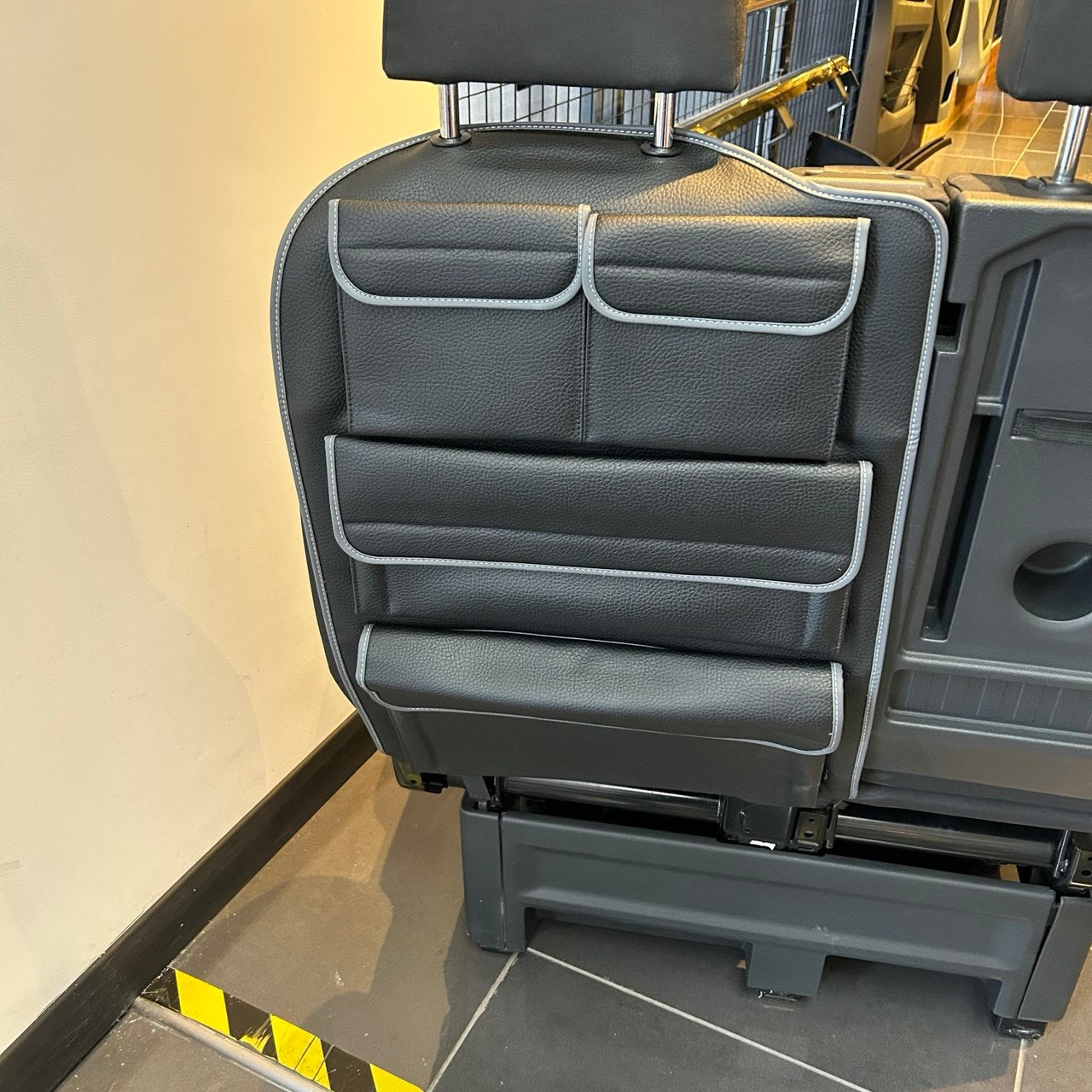 For VW Crafter New Shape Seat Organiser Bundle – Black Durable Storage Solution | Van-X