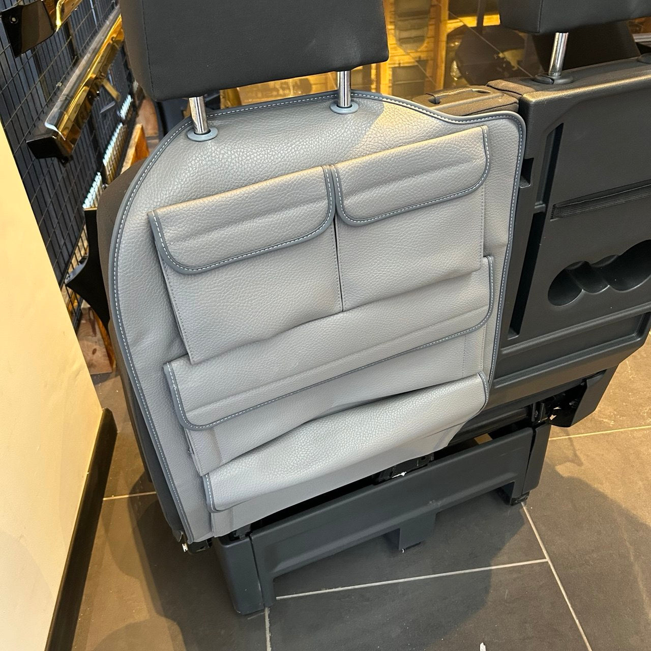 For VW Crafter New Shape Seat Organiser Bundle – Dark Grey Durable Storage Solution | Van-X