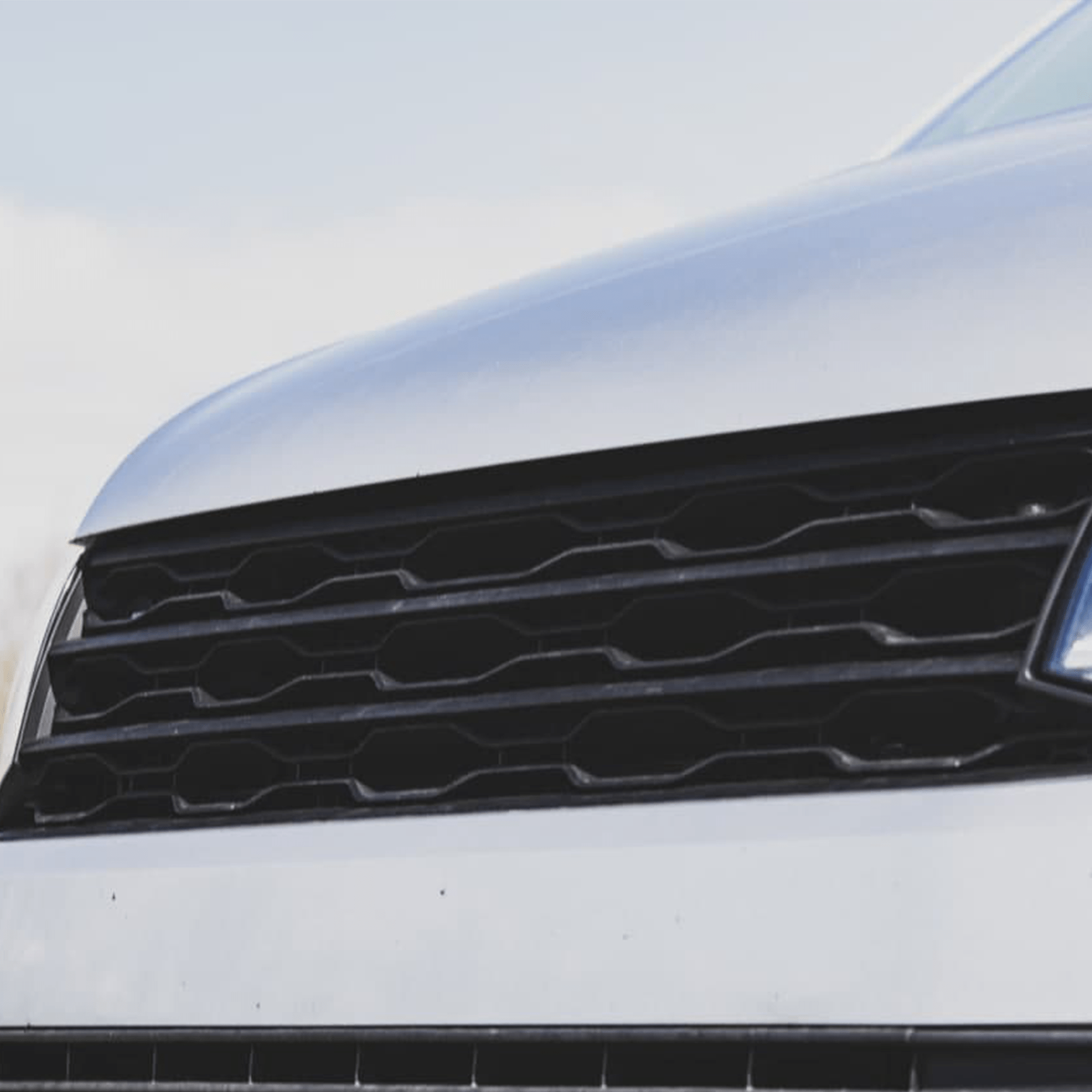 For VW T6 Front R-Line Badgeless Grille Matte Black Upgrade Styling Kit - Van-X