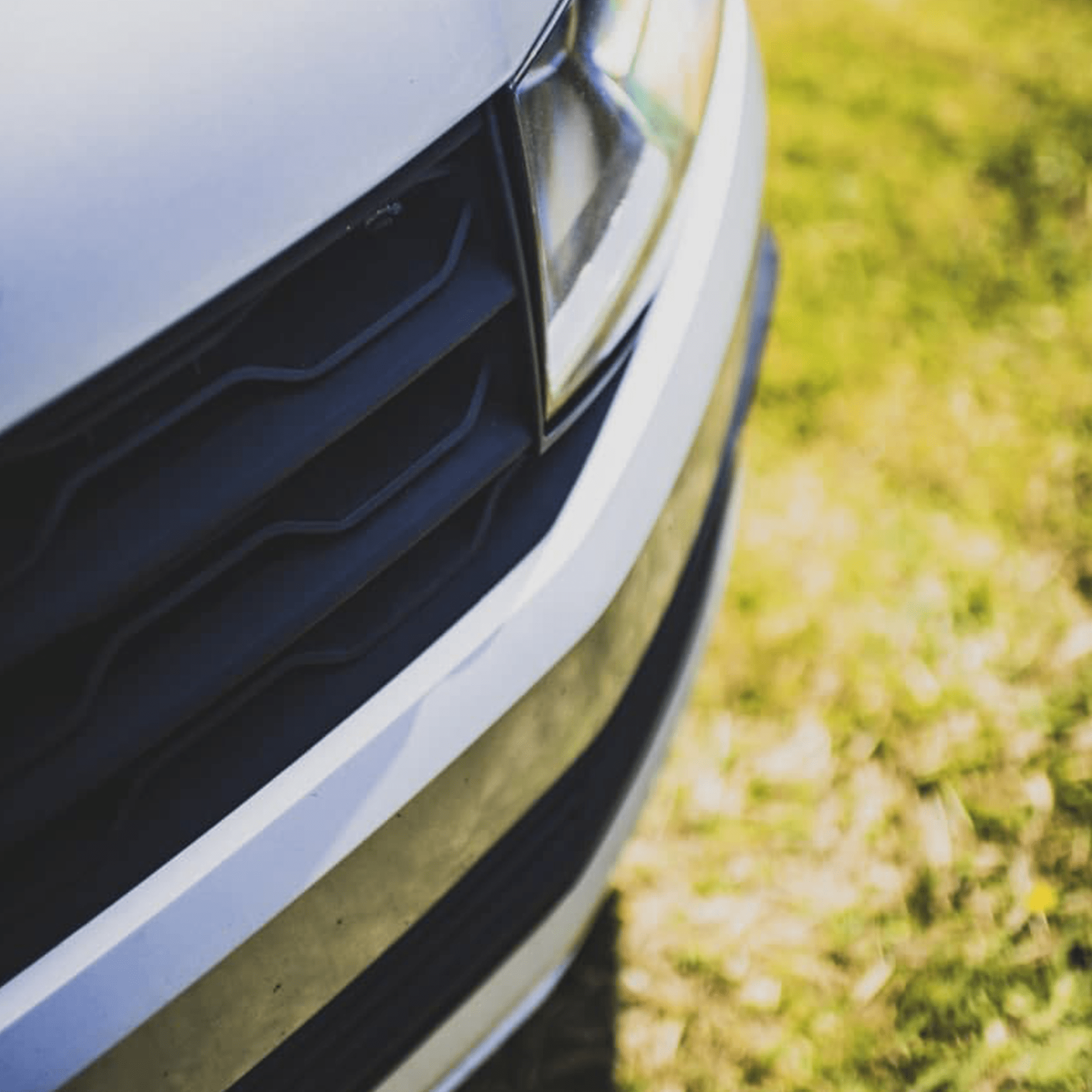 For VW T6 Front R-Line Badgeless Grille Matte Black Upgrade Styling Kit - Van-X