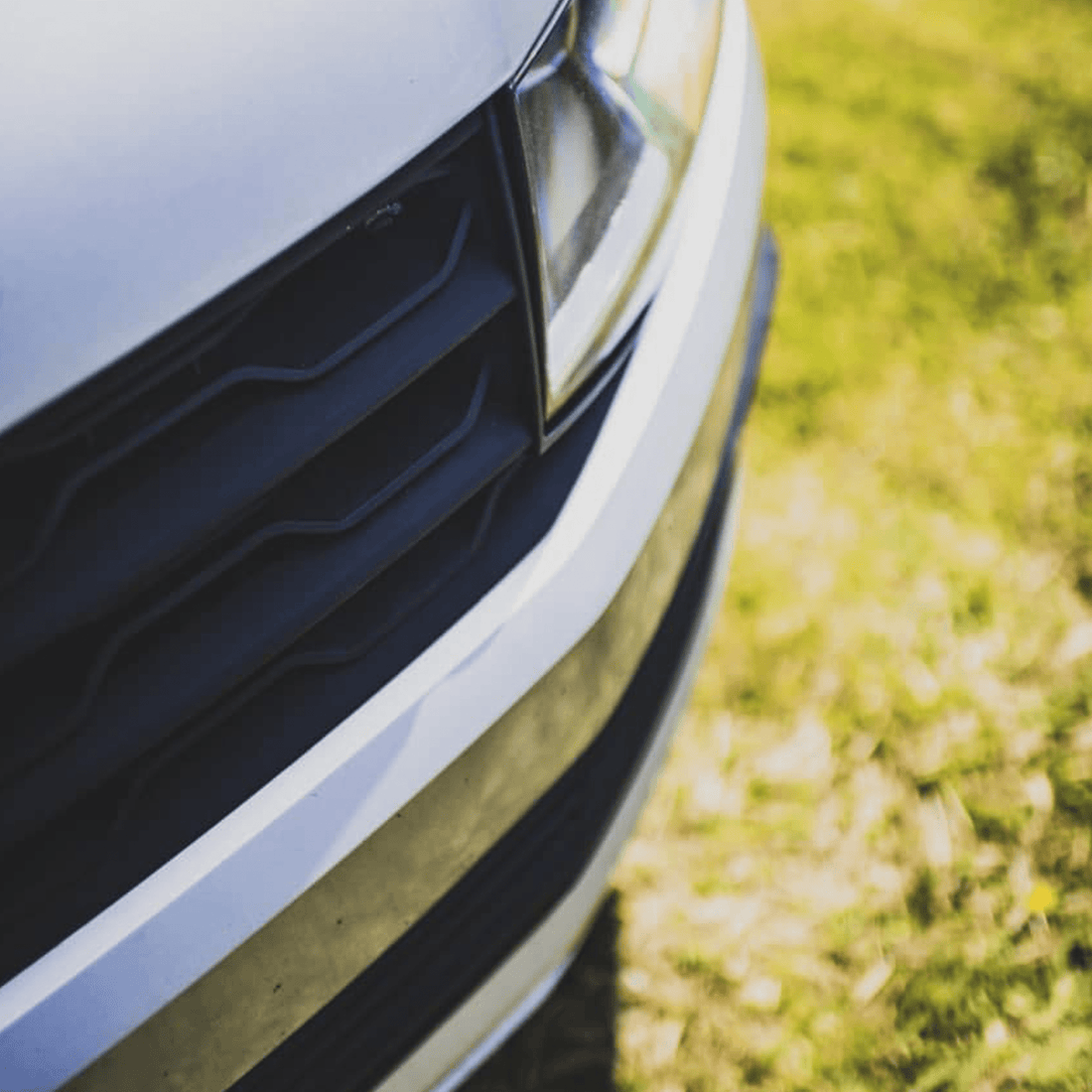 For VW T6 Front R-Line Badgeless Grille Matte Black Upgrade Styling Kit - Van-X