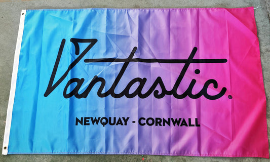 Vantastic FADE  BLUE/PINK flag 5ft x 3ft with eyelets