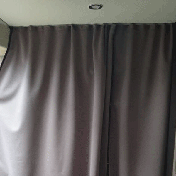 For Fiat Ducato & Ram ProMaster Motorhome Campervans Premium Maxi-Cab Divider Curtain with Rail - Van-X