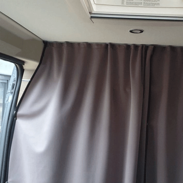 For Vauxhall Movano Campervan & Motorhome Maxi-Cab Divider Curtain with Rail – Premium Privacy