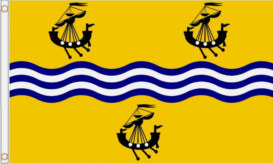 Western Isles of Scotland Fflag 5ft x 3ft with eyelets