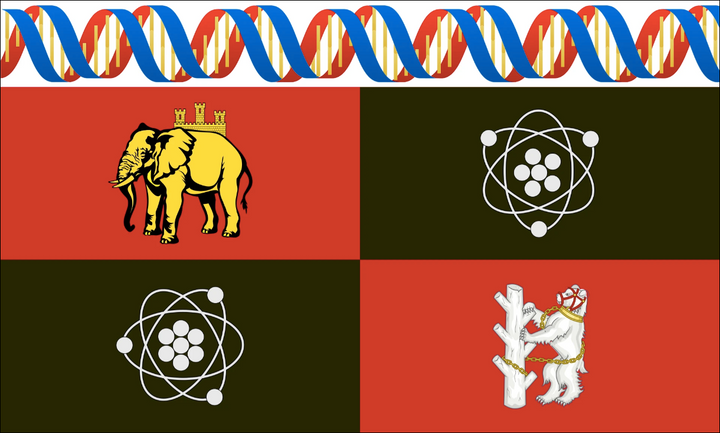 University of Warwick polyester flag 5ft x 3ft with two metal eyelets