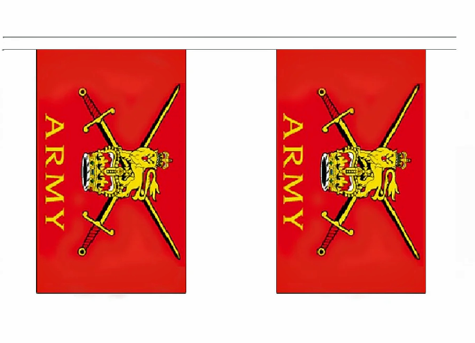 British Army  bunting 9m long