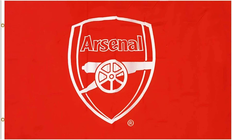 Arsenal core flag 5ft x3ft with eyelets