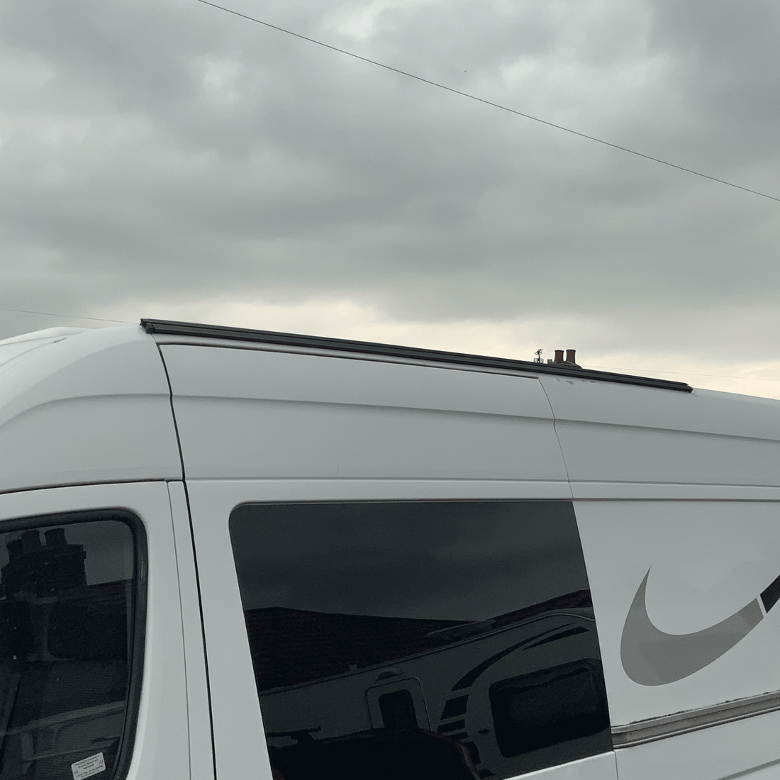 For VW Crafter Campervan Black Awning Rails – Drive-Away & Reimo Compatible | Van-X