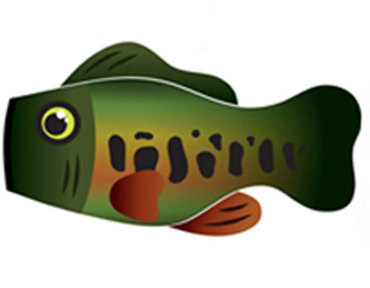 Bass fish windsock by Life's a breeze