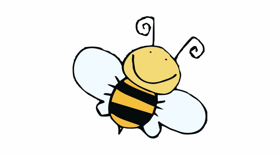 Bee polyester flag 5ft x 3ft with eyelets