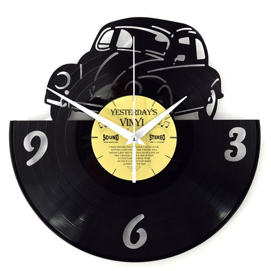 Vinyl record Beetle clock