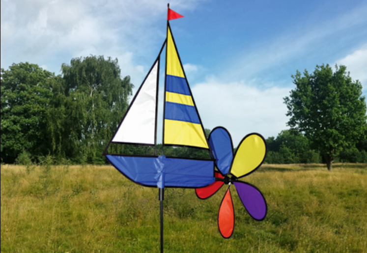 Boat windspinner ground spinner for garden camp site