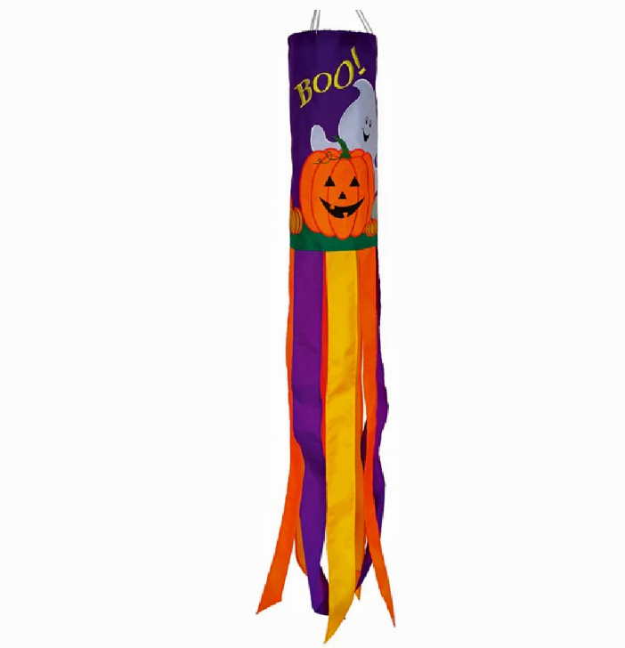 Boo Halloween windsock 40"