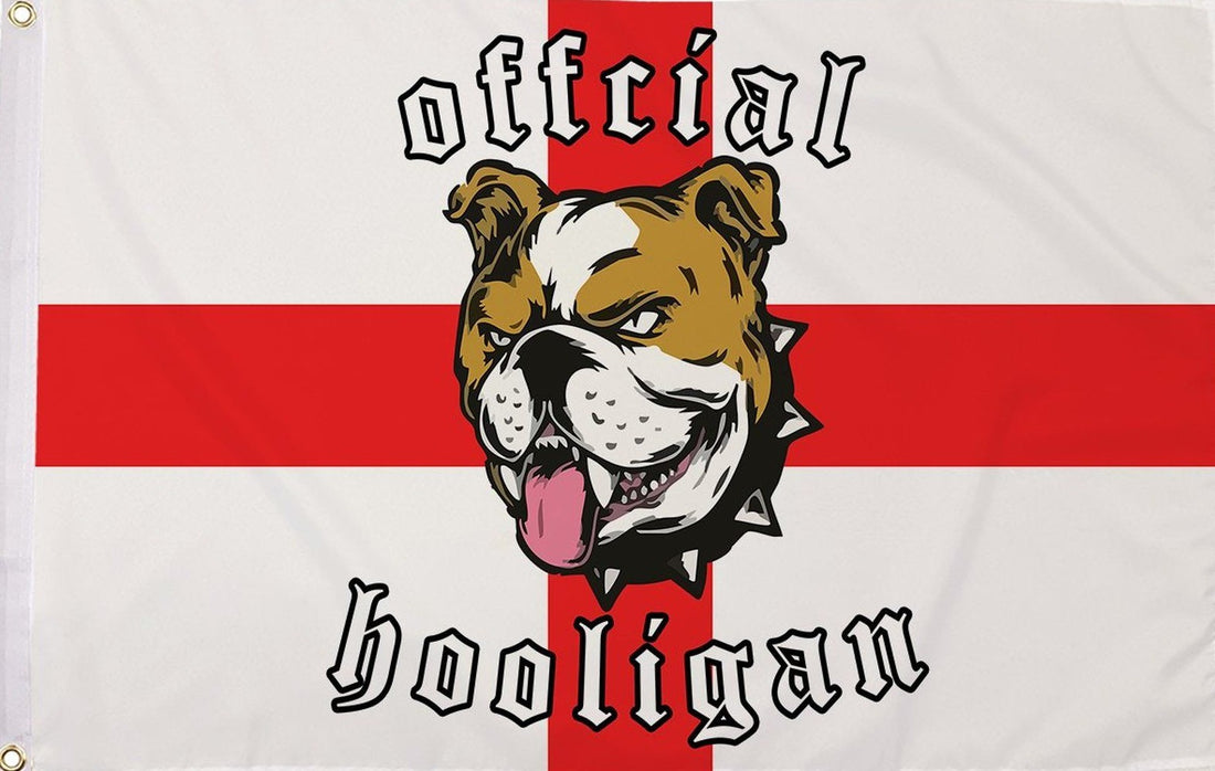 English bulldog flag St George 5ft x 3ft with eyelets