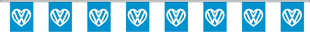 VW-Herz-Wimpelkette 9m