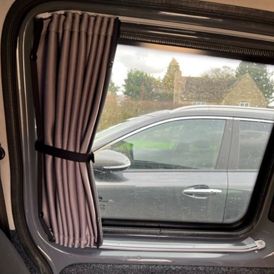 For VW Caddy Premium 1 x Side Sliding Door Window Curtains Van-X