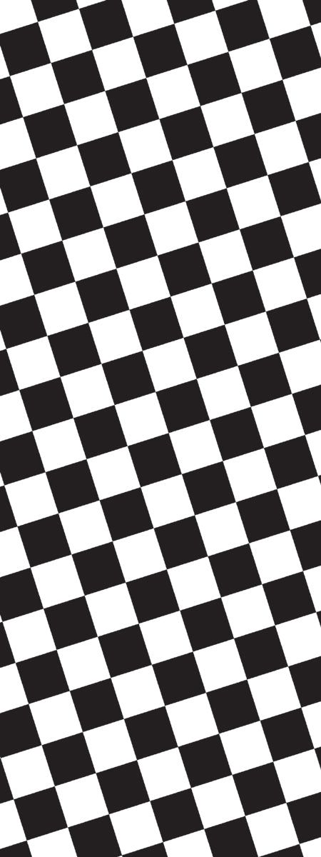 chequered black/white Banner flag 8ft x 3ft