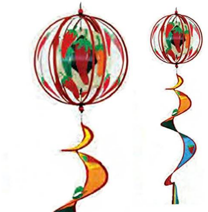 Chilli globe garden windspinner twister