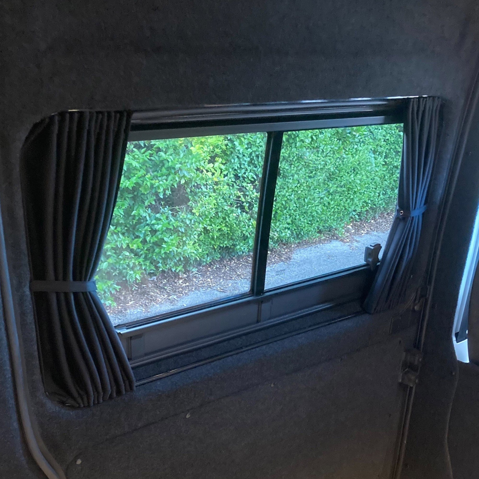For Peugeot Boxer Premium Window Curtain - Black/Black - Custom Bundle Option | Van-X