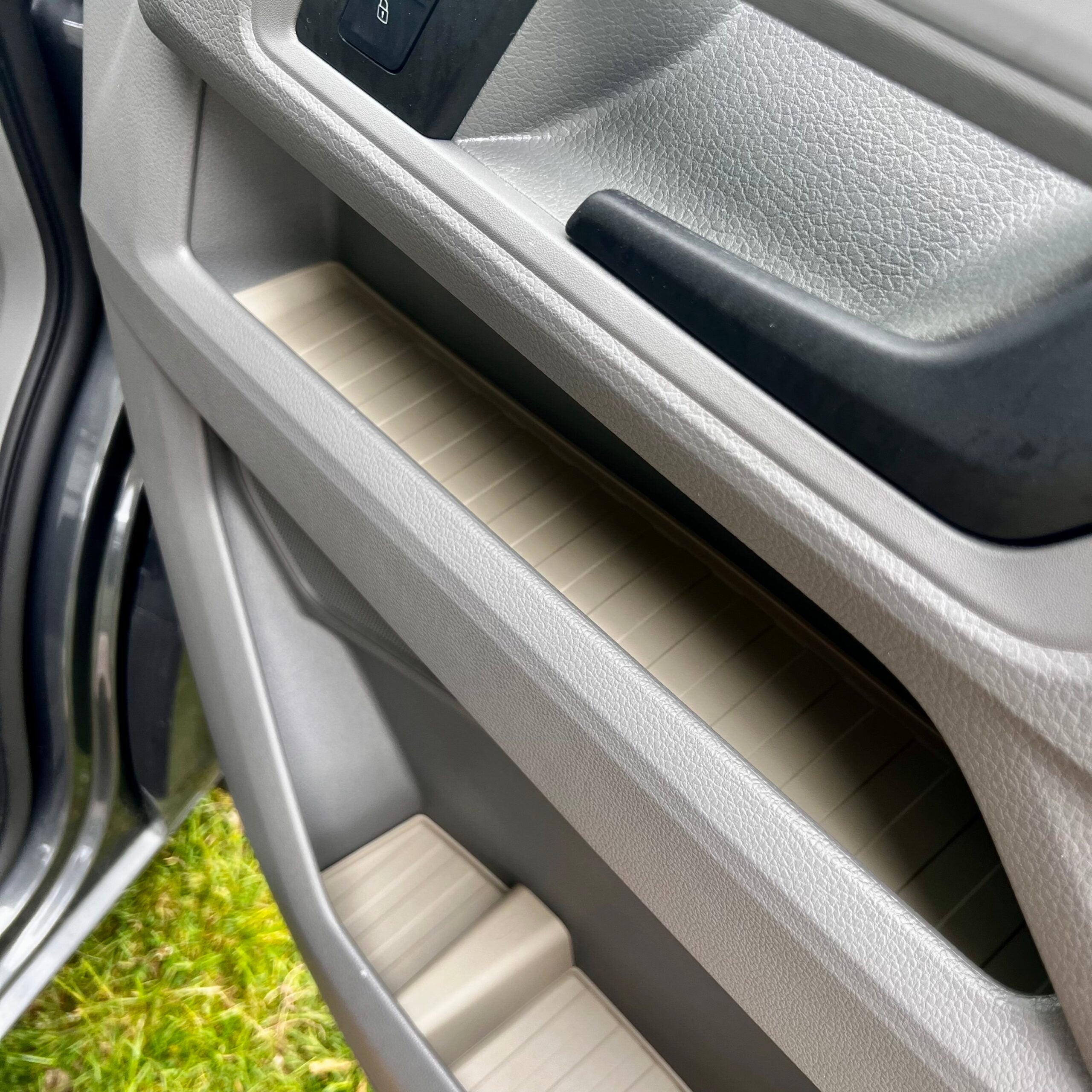 For MAN TGE Rubber Door Liner Pocket Inserts Grey | Van-X