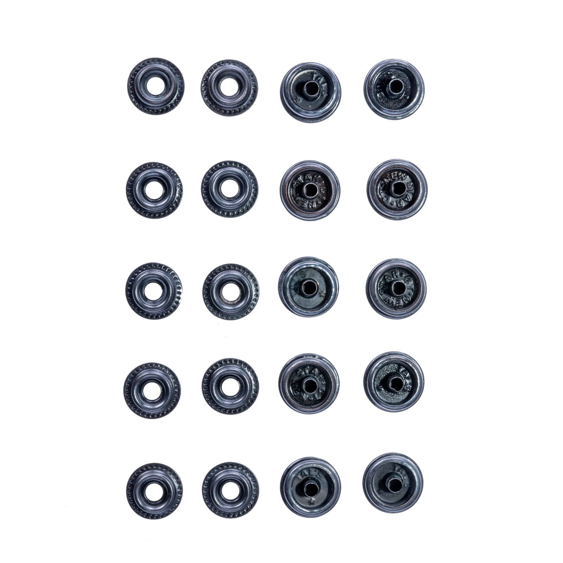Van-X Metal Curtain Poppers – Set of 10 Durable Snap Fasteners for Van-X Curtain Kits & Campervan Interiors