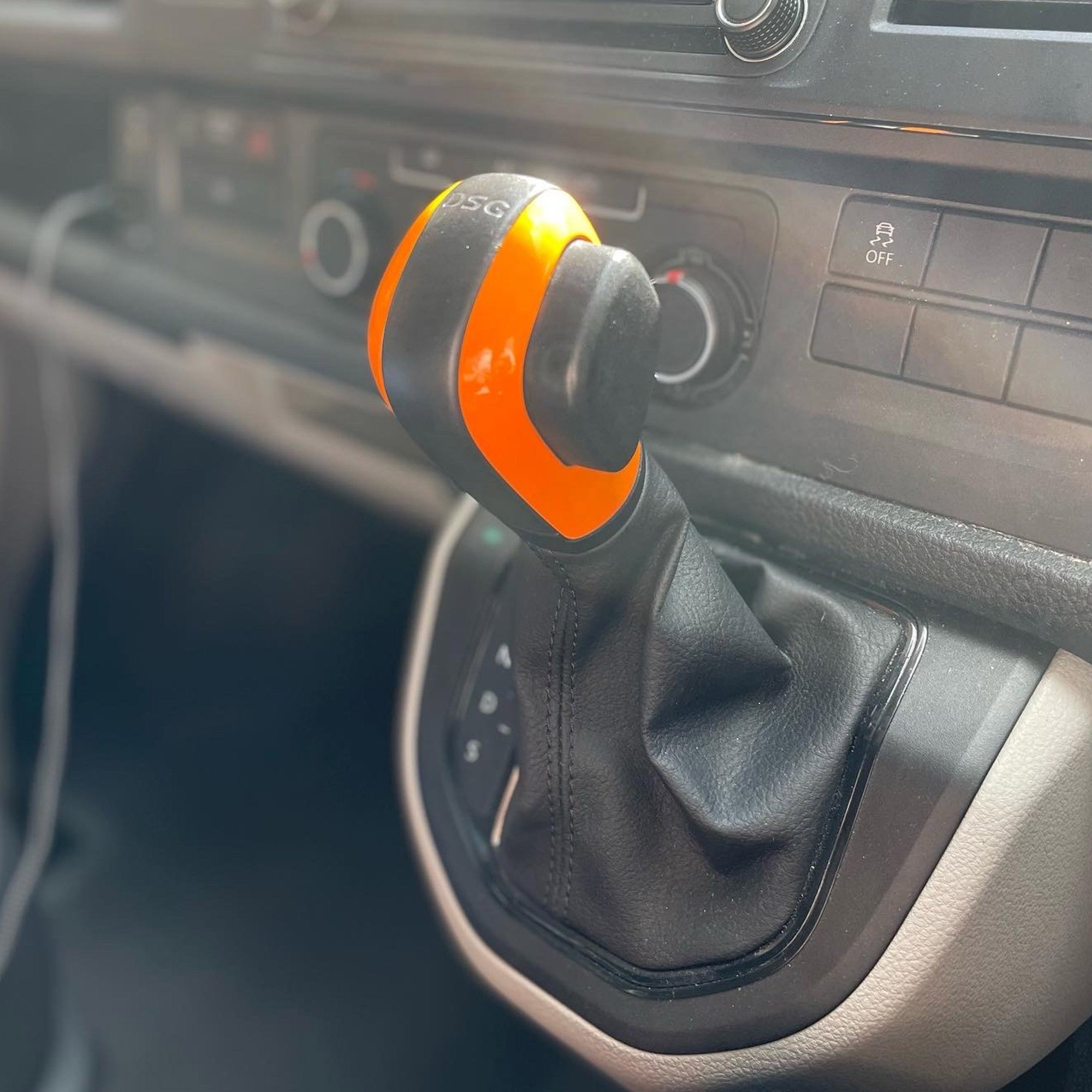 For VW T5.1 Transporter DSG Gear Knob Styling Caps – Orange Painted Upgrade, Ready to Fit