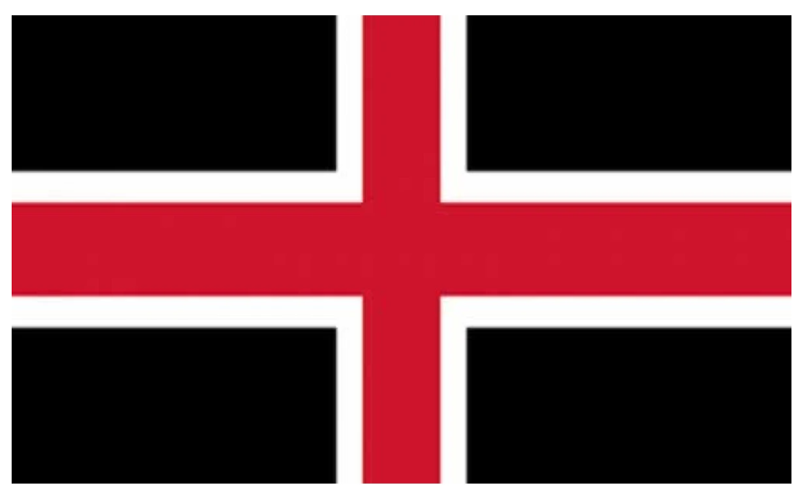 Durham city flag 5ft x 3ft with eyelets