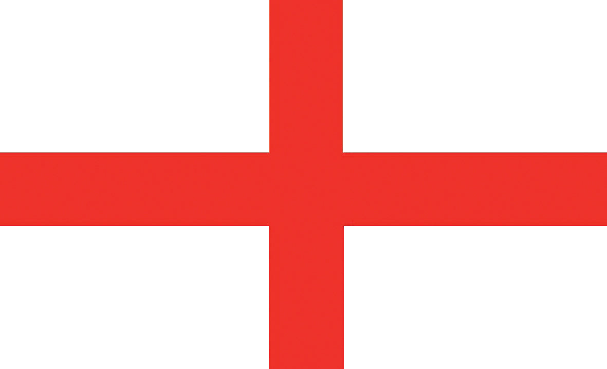 Drapeau St George Cross Angleterre - 1,50 x 0,90 m avec oeillets