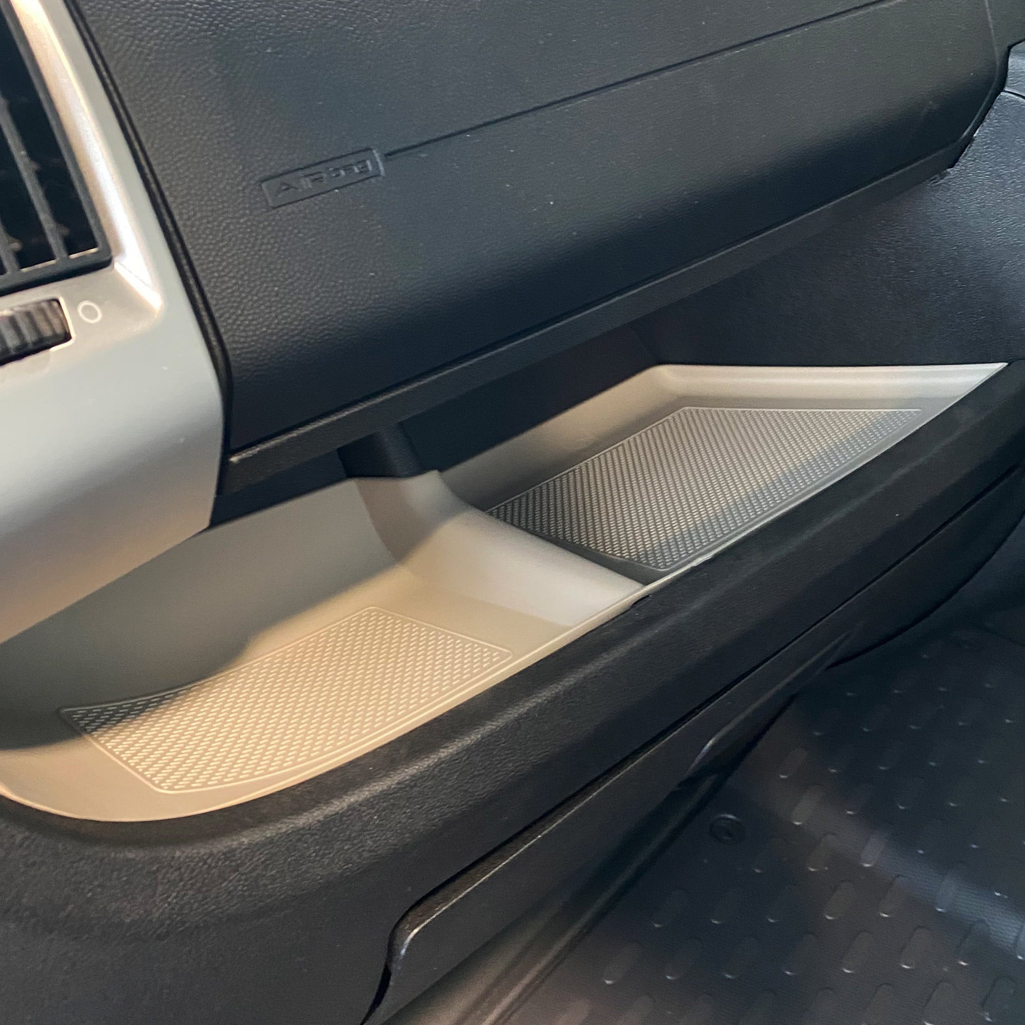 For Peugeot Boxer Lower Dashboard Rubber Inserts/Mats Light Grey | Auto-Trail Motorhome & Camper | Van-X