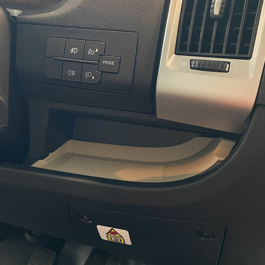 For Fiat Ducato / RAM Promaster Lower Dashboard Rubber Inserts/Mats Light Grey | Auto-Trail Motorhome & Camper | Van-X