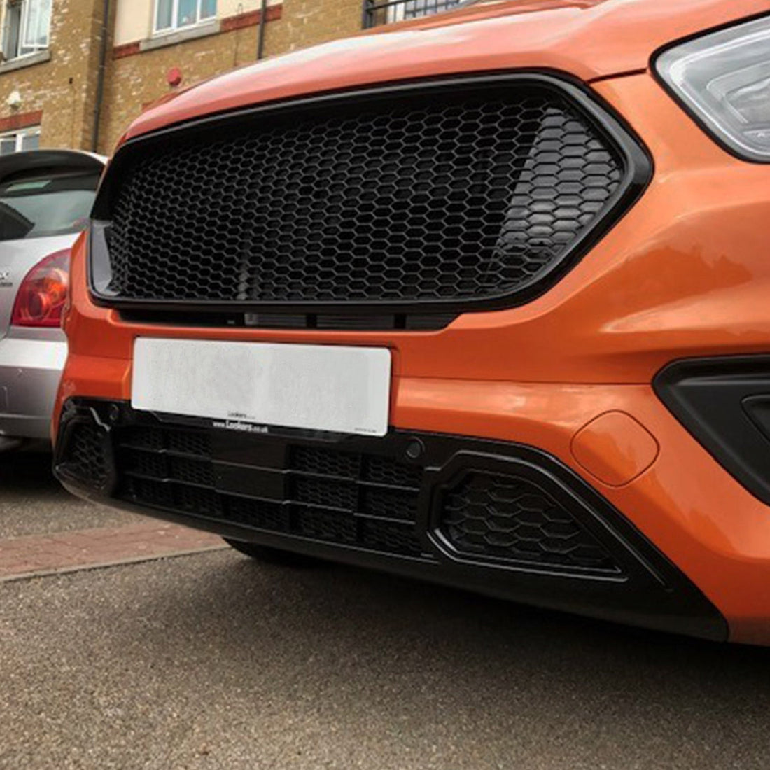 For  Ford Transit Custom Gloss Black Honeycomb Grille Set - Pre-Painted and Ready to Fit