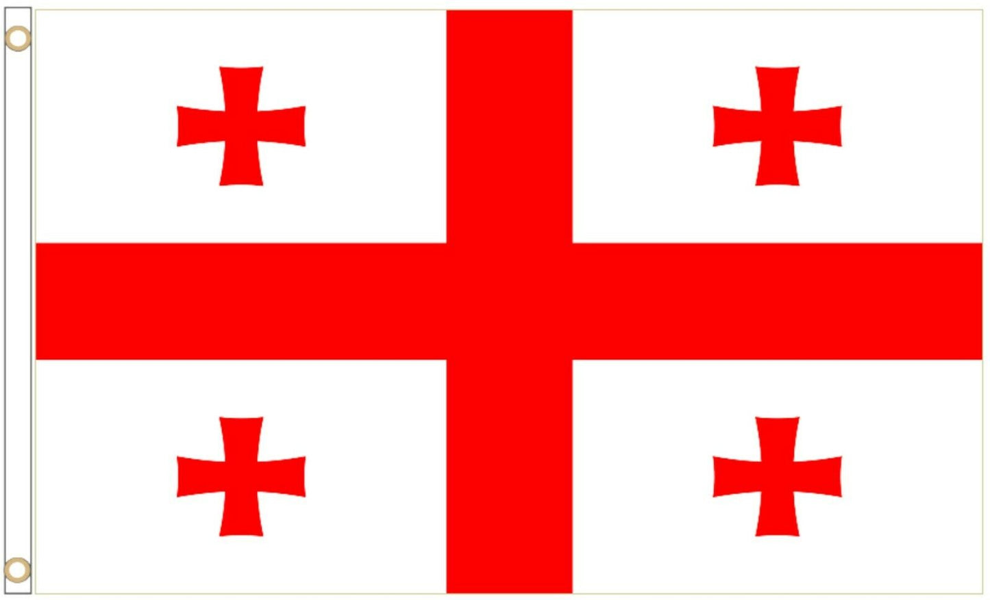 Georgia flag 5ft x 3ft with eyelets