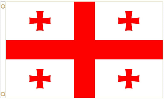 Georgia flag 5ft x 3ft with eyelets