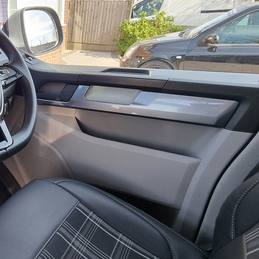 For VW Transporter T6 Gun Metal Grey Lower Dash Dashboard Trim | Van-X