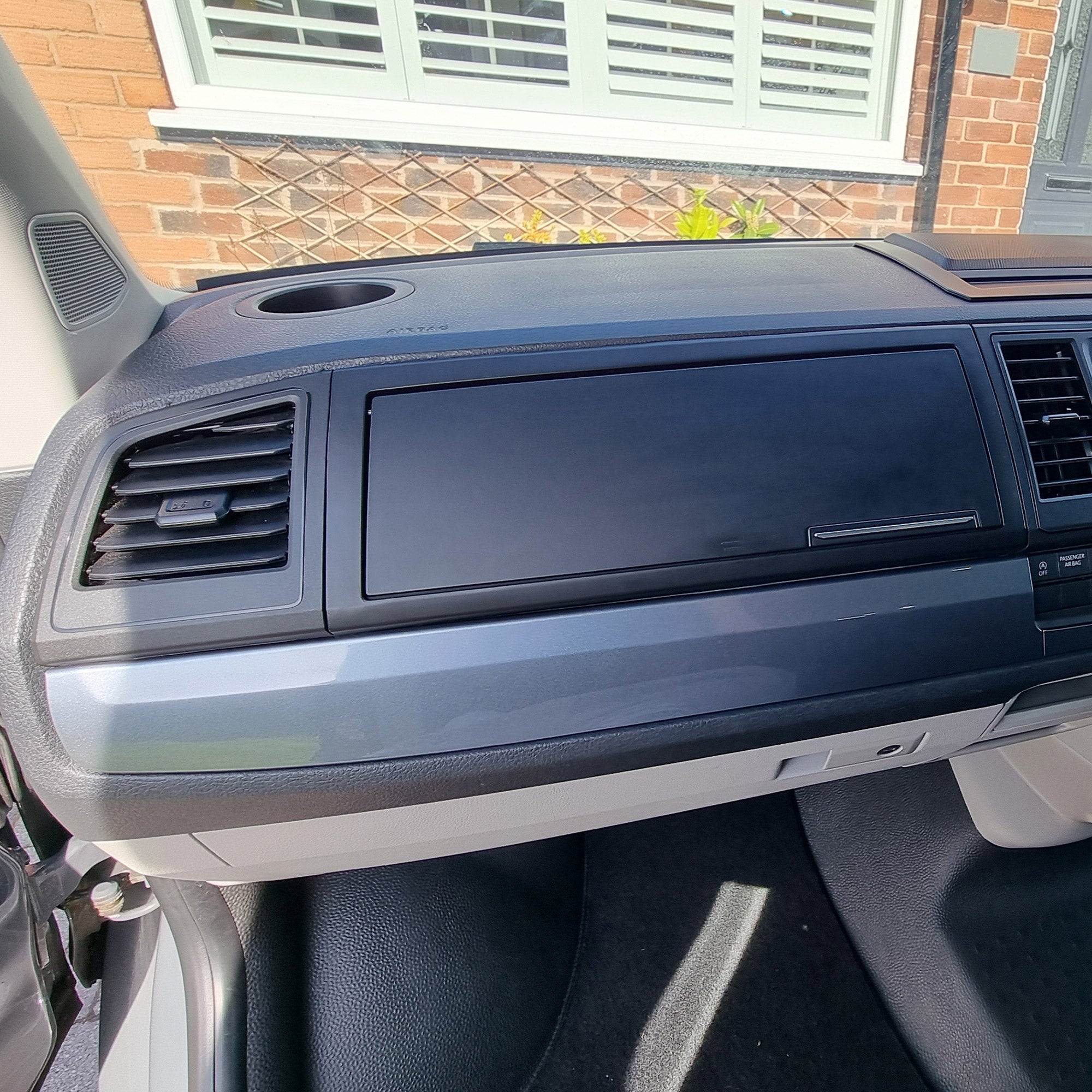 For VW Transporter T6 Gun Metal Grey Lower Dash Dashboard Trim | Van-X