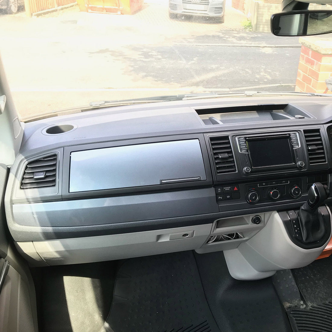 For VW Transporter T6 Gun Metal Grey Lower Dash Dashboard Trim | Van-X