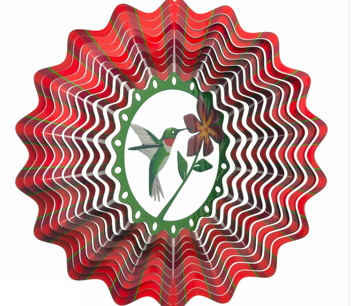 Hummingbird stainless steel 10 inch garden windspinner