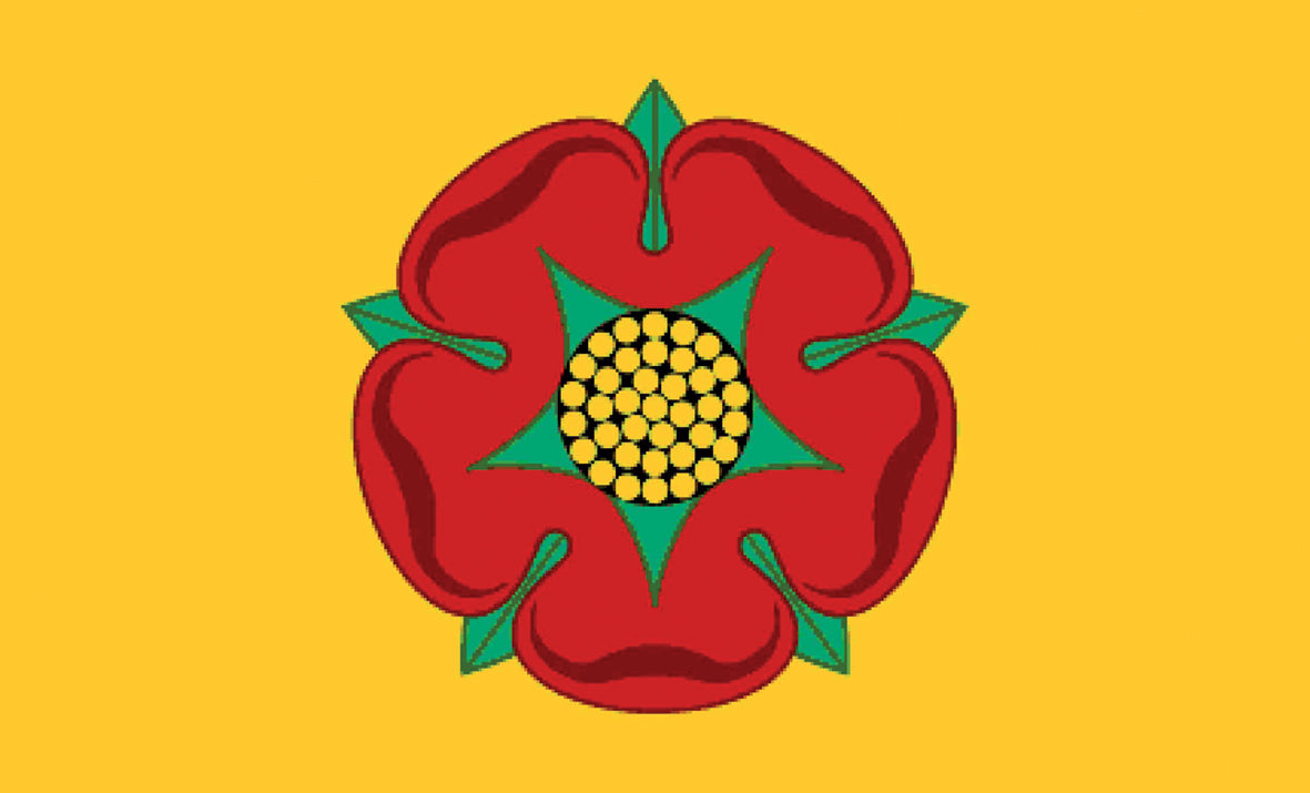 Lancashire-Flagge im neuen Stil, 91 x 61 cm