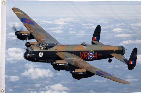 Lancaster bomber flag 5ft x 3ft with eyelets