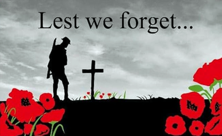 Lest we forget flag 5x3ft New style