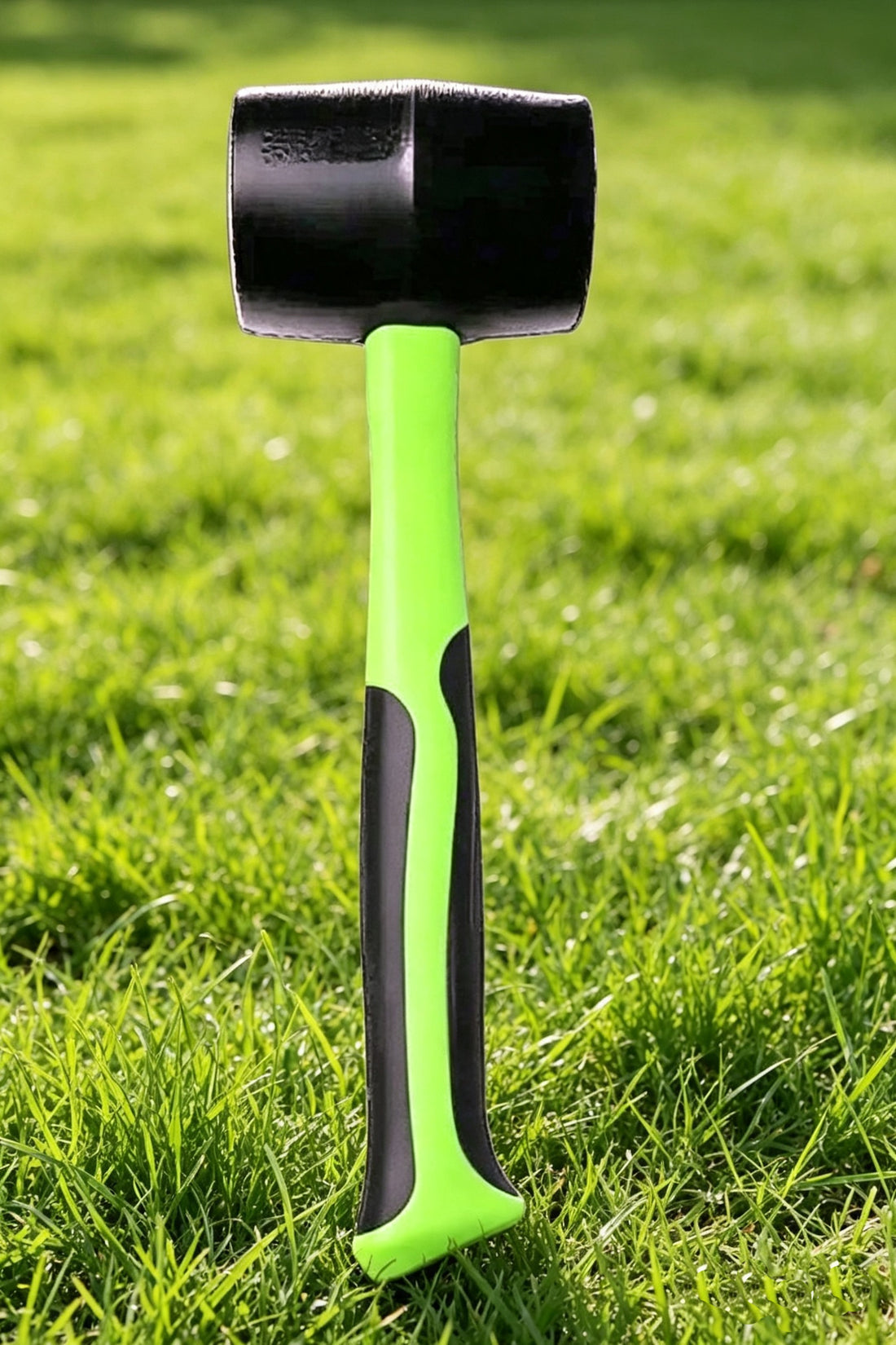 Heavy Duty 32oz mallet Green Ground Stake & Tent Peg Mallet