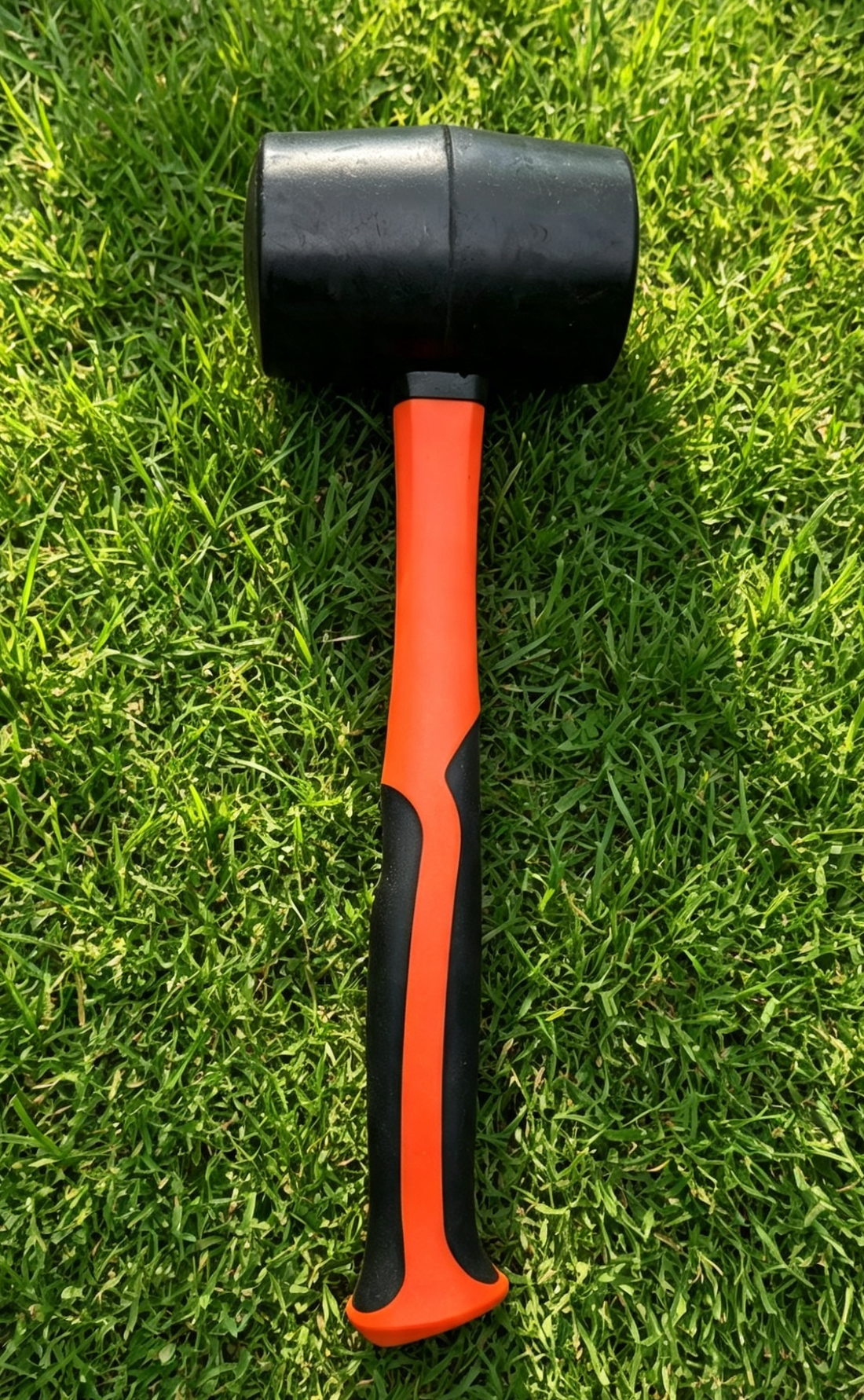 Heavy Duty 32oz mallet Orange Ground Stake & Tent Peg Mallet