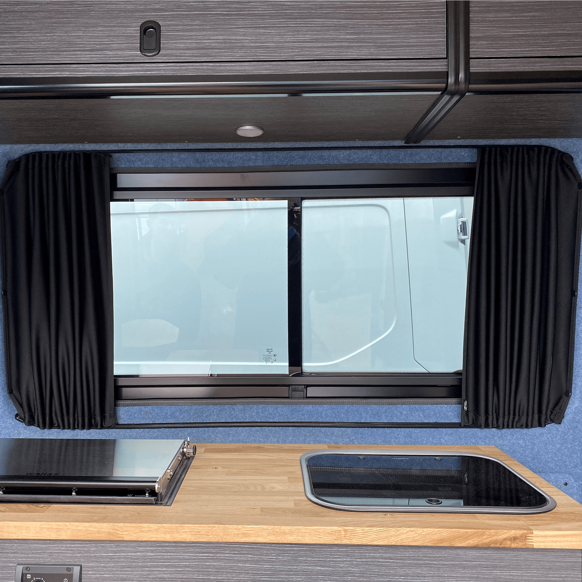 For MAN TGE /New Crafter Premium 1 x Side Window Curtains | Van-X