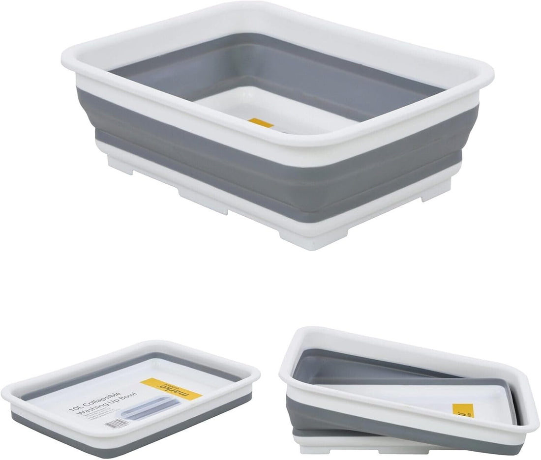 Marko outdoors collapsible 10L washing up bowl for caravan campervan and motorhome