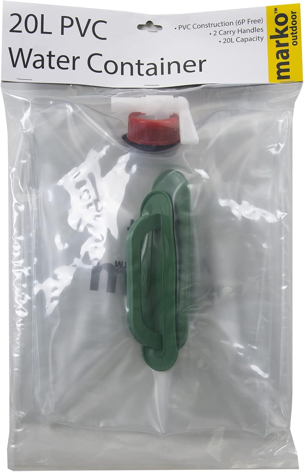 Water container 20L with PVC soft style shell for camping festivals and camper van