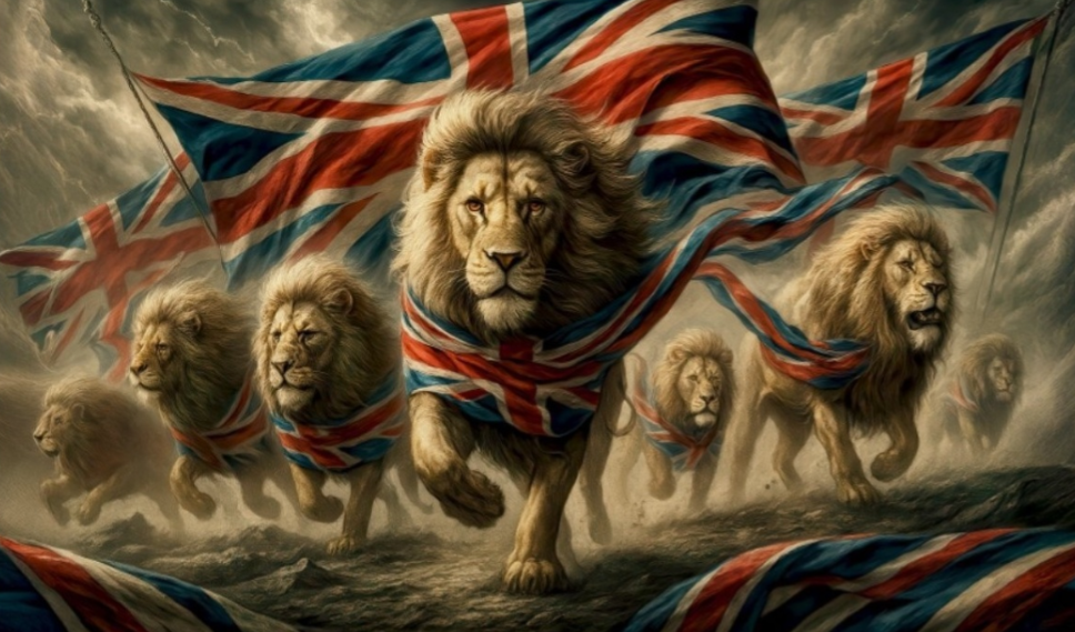 Make Britain roar again flag 5ft x 3ft with eyelets